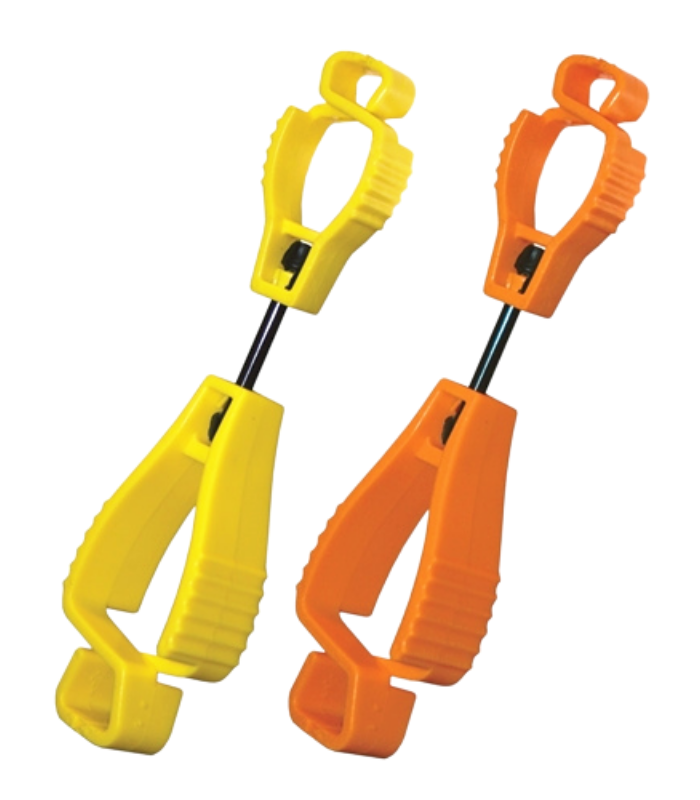 Glove Clip Yellow Orange